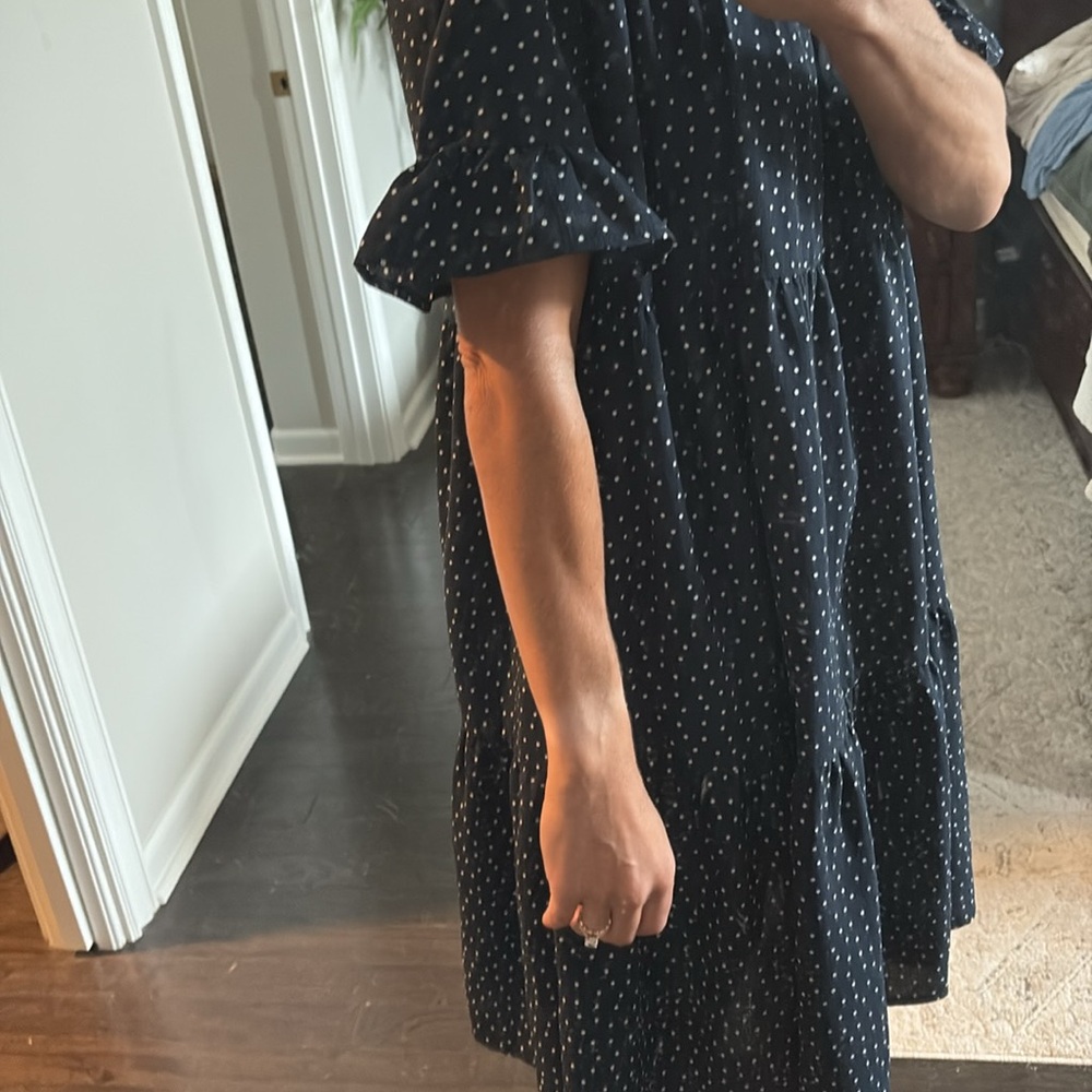 Stevie Hender Navy Polka Dot Dress - Picture 4 of 4